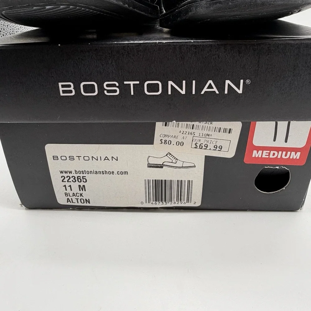 Bostonian Shoes Mens Black Sz 11M Lace Up Dress 22365